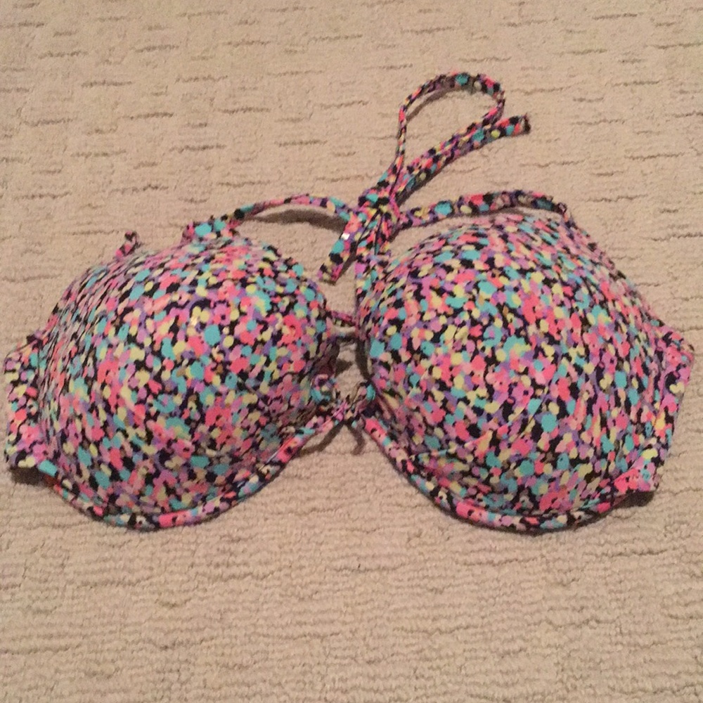Multi colored bikini top